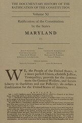 The Documentary History of the Ratification of the Constitution: Ratification of the Constitution by the States, Maryland (1)