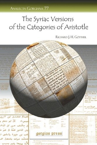 The Syriac Versions of the Categories of Aristotle by Gottheil, Richard J. H.