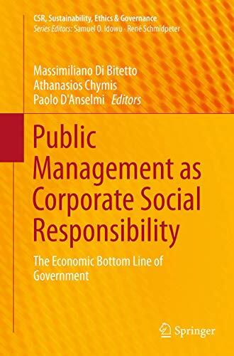 Public Management as Corporate Social Responsibility