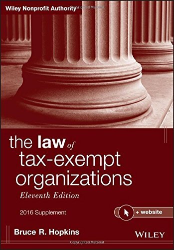 The Law of Tax-Exempt Organizations 2016