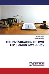 The Investigation of Two ESP Iranian Law Books