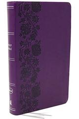 Nkjv, Reference Bible, Personal Size Large Print, Leathersoft, Purple, Red Letter Edition, Comfort Print