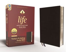 NIV, Life Application Study Bible, Third Edition, Bonded Leather, Black, Red Letter