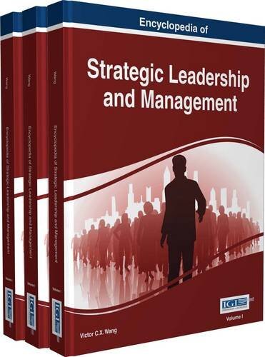 Encyclopedia of Strategic Leadership and Management, 3 volume