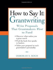How to Say It: Grantwriting