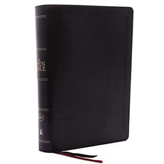 The KJV Open Bible: Complete Reference System, Black Leathersoft, Red Letter, Comfort Print (Thumb Indexed): King James Version