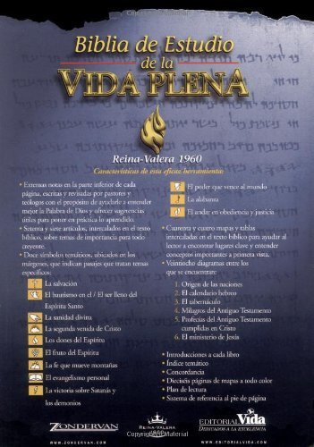 Biblia De Estudio De LA Vida Plena: Reina-Valera 1960 (Full Life Study Bible)