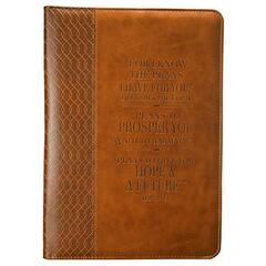 Brown Lux-leather Journal Plans Jeremiah 29:11