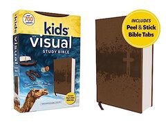 NIV, Kids' Visual Study Bible, Leathersoft,  Bronze, Full Color Interior, Peel/Stick Bible Tabs