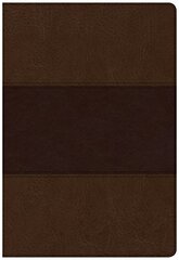 The Holy Bible: Christian Standard Bible, Super Giant Print Reference Bible, Saddle Brown Leathertouch