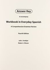 Everyday Spanish: Answer Key by Not Available (NA)