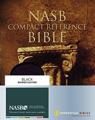 NASB, Compact Reference Bible, Bonded Leather, Black, Red Letter Edition