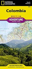 National Geographic Adventure Travel Map Colombia Map