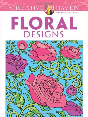 Floral Designs Adult Coloring Book