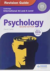 Cambridge International As/A Level Psychology Revision Guide 2
