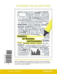 Statistics for Business and Economics by Newbold, Paul/ Carlson, William L./ Thorne, Betty M.