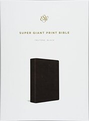 Holy Bible: English Standard Version, Super Giant Print, Trutone, Black - With Ribbon Marker
