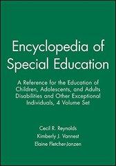 Encyclopedia of Special Education, 4 Volume Set