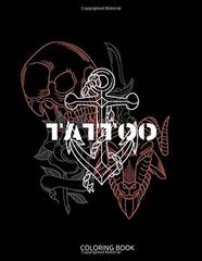 Tattoo Coloring Book: Stress Relief Relaxation with Tattoos Design Art Modern Canvas