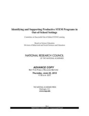 Identifying and Supporting Productive Stem Programs in Out-of-School Settings