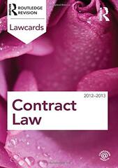 Contract Lawcards 2012-2013