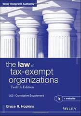 The Law of Tax-Exempt Organizations, 2021 Cumulative Supplement, + Website