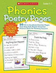 Phonics Poetry Pages