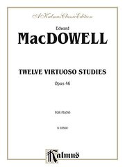 Macdowell 12 Virtuoso Studies Piano Solos