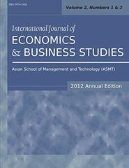 International Journal of Economics and Business Studies (2012 Annual Edition): Vol.2, Nos.1 & 2